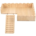 thumbnail image 3 of Wood Hamster Platform with Ladder – Durable Climbing Accessory for Pet Cages, Suitable for Hamsters, Gerbils, and Parrots, 3 of 4