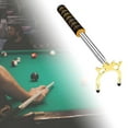 thumbnail image 1 of DYNWAVECA Repose-Queue de Billard, Support Rétractable avec Tête de Pont pour Queue de Billard, Support de Queue de Billard pour Table de Jeu de Billard, Tête Haute Dorée, 1 of 10
