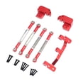 thumbnail image 4 of Fiocias RC Car Axle Rod Aluminum Alloy Replacement Kit Model Car Axle Rod Four Link Mount Rod Secure Fitment Complete Set Suitable for RC Crawling Sports DIY red, 4 of 8