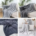 thumbnail image 6 of Joipy Yellow Throw Blanket, Light Blanket for Summer, Oversized Throw Blanket, All Season Cover for Couch Sofa Bed, Warm and Lightweight, Cozy Lightweight Fuzzy Fall Decor, 6 of 8