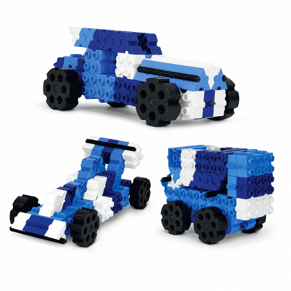 Morphun Car 3-in-1 STEM Building Blocks Set, Plastic Car Construction Toy for Kids Ages 3 , 104 Pieces