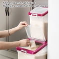 thumbnail image 4 of Rice Container, Large Capacity Grain Container Bin with Rice Cup for Pet Food, 4 of 7