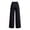 Army Green, variant on Women's Fall Belt Loop Woven Trousers, Elastic Waist Vertical Seam Full Wide Leg Bottoms with Side Pockets for Women, Women's Black, Sizes S-XL