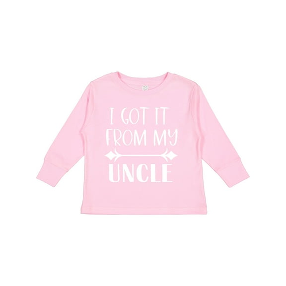 Inktastic I Got It From My Uncle Boys or Girls Long Sleeve Toddler T-Shirt