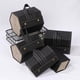 thumbnail image 5 of Organizador de anteojos de cuero plegable 2/3/4/5/6 caja de almacenamiento de gafas de sol de múltiples ranuras portátil de viaje para gafas Almacenamiento y organización del hogar L6400 negro Yuarrent HA003745-01B, 5 of 6