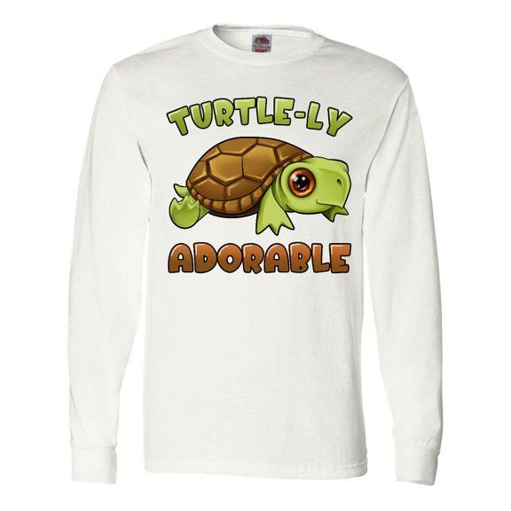 Inktastic Turtle-ly Adorable Cute Turtle Long Sleeve T-Shirt