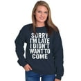 thumbnail image 4 of I Didn't Want to Come Introvert Funny Unisex Plus Size Sweatshirt Brisco Brands 4X, 4 of 6
