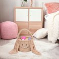 thumbnail image 5 of ESULOMP Happy Easter Plush Bunny Long Ears Bags Easter Basket Rabbit Buckets Easter Tote Bags Children Gift Storage Handbag 9.8x9in, 5 of 7