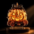 thumbnail image 7 of SLYNSHome Vintage Pumpkin Tabletop Sign Light Print Wooden Standing Ornament For Mantel Bookshelf Indoor Halloween Thanksgiving Farmhouse Harvest Table Decor, 7 of 7