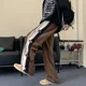 thumbnail image 2 of Pantalones drapeados Pantalones deportivos rectos para hombre Ropa popular coreana a rayas de otoño e invierno Pantalones deportivos de hombre Harajuku de talla grande, 2 of 4