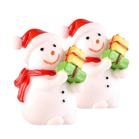 

YruYptpaln Light Figures That Light up Outdoor Bowls Decorative Bedroom 2PCS Christmas Cartoon Animals Micro Christmas Tree Snow Ornaments