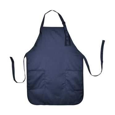 DALIX Commercial Restaurant Bib Aprons – Cotton Blend, 2 Pockets, 12-Pack Bulk, Unisex