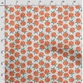 thumbnail image 3 of Soimoi Watercolor Fruit Printed, Japan Crepe SatinFabric, by The Yard 54 Inch Wide, Decorative Sewing Fabric for Dresses Kimonos Gowns, Orange, 3 of 5