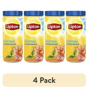 (4 pack) Lipton Tea ITM UNSWEETENED 30 QT