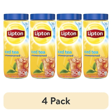 (4 pack) Lipton Tea ITM UNSWEETENED 30 QT