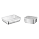 thumbnail image 5 of Caja de acero inoxidable para guardar alimentos en el frigorífico con tapa de plástico, ideal para preparar mariscos, frutas y verduras, para picnic, L, 5 of 5