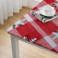 thumbnail image 4 of BANET Table Covers Christmas Pink Wipeable Kitchen Dinning Tabletop Decoration, Table Cloth for Outdoor and Indoor Use white, 4 of 7
