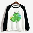 thumbnail image 4 of Yuyuzo St Patricks Jour Chemise à Manches Longues Femmes Graphique Imprimé Pull Col Rond Cadeau Sweat-Shirt pour les Femmes, 4 of 4
