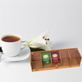 thumbnail image 3 of Advancent Caja de té de bambú con tablero acrílico transparente para una selección cómoda de tés. Caja de embalaje de té de madera. Almacenamiento y organización del hogar, 3 of 4