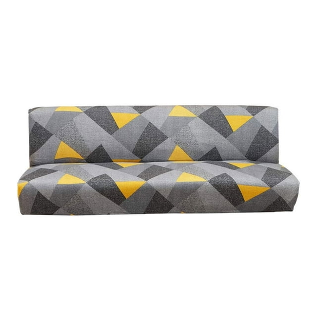 Armless Futon Sofa Bed Cover Sofa Couch Slipcovers Without Armrests Printed Furniture Protector Cover,Protective Cover*1