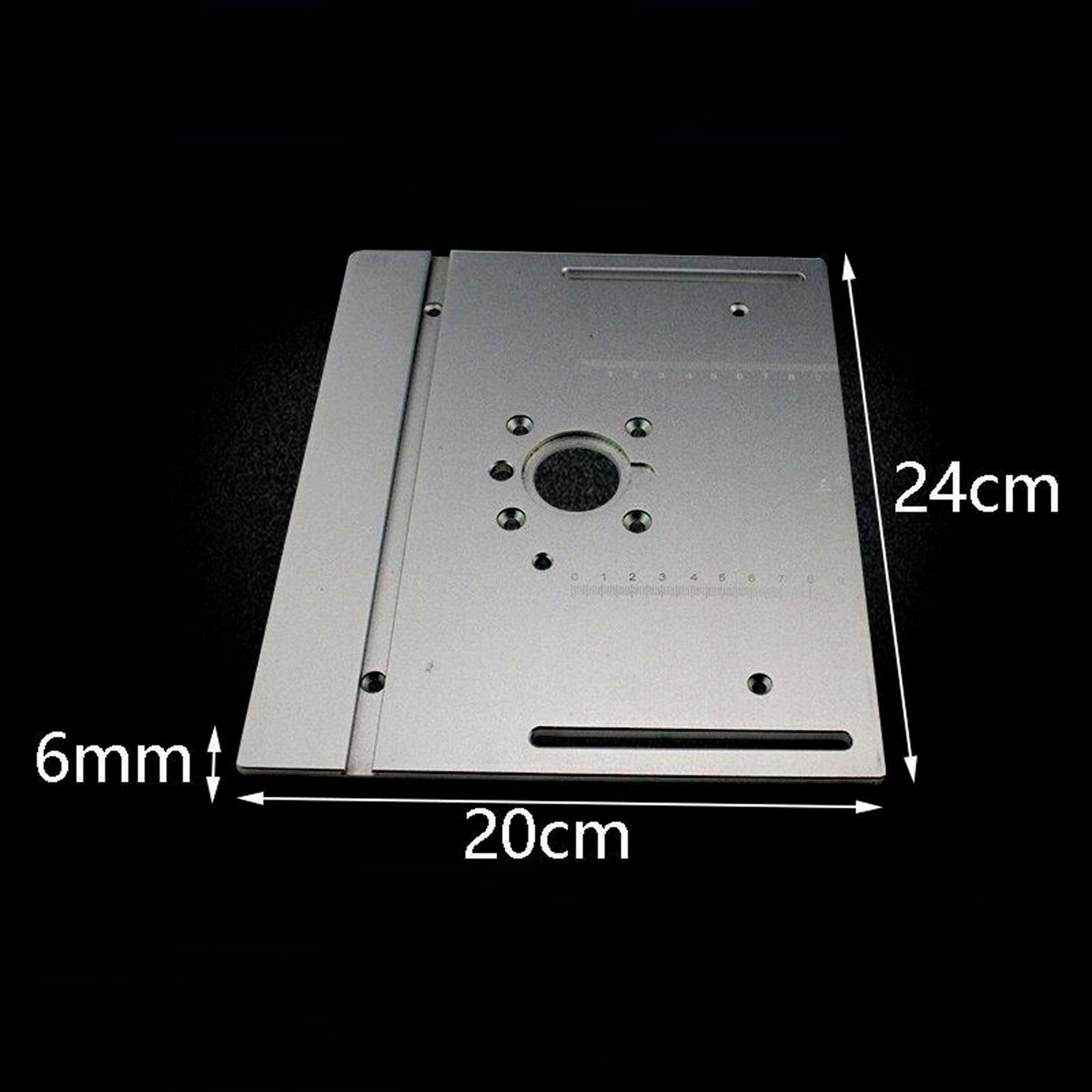 Aluminum Router Table Insert Plate Woodworking Benches Saw Miter Gauge Sliding Brackets Table Panel Saw Machinery 240x200x6mm ,Efficient Cutting