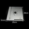 thumbnail image 2 of Aluminum Router Table Insert Plate Woodworking Benches Saw Miter Gauge Sliding Brackets Table Panel Saw Machinery 240x200x6mm ,Efficient Cutting, 2 of 7