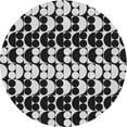 thumbnail image 1 of Ahgly Company Machine Washable Indoor Round Transitional Midnight Gray Area Rugs, 5' Round, 1 of 7