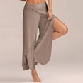thumbnail image 4 of H94 - Fashionable Summer Women‘s Sexy Cross Wide Leg Yoga Pants tzw, 4 of 6