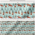 thumbnail image 2 of Soimoi Green Cotton Voile Fabric Artistic Tree & Wolf Animal Print Sewing Fabric Yard 42 Inch Wide, 2 of 7