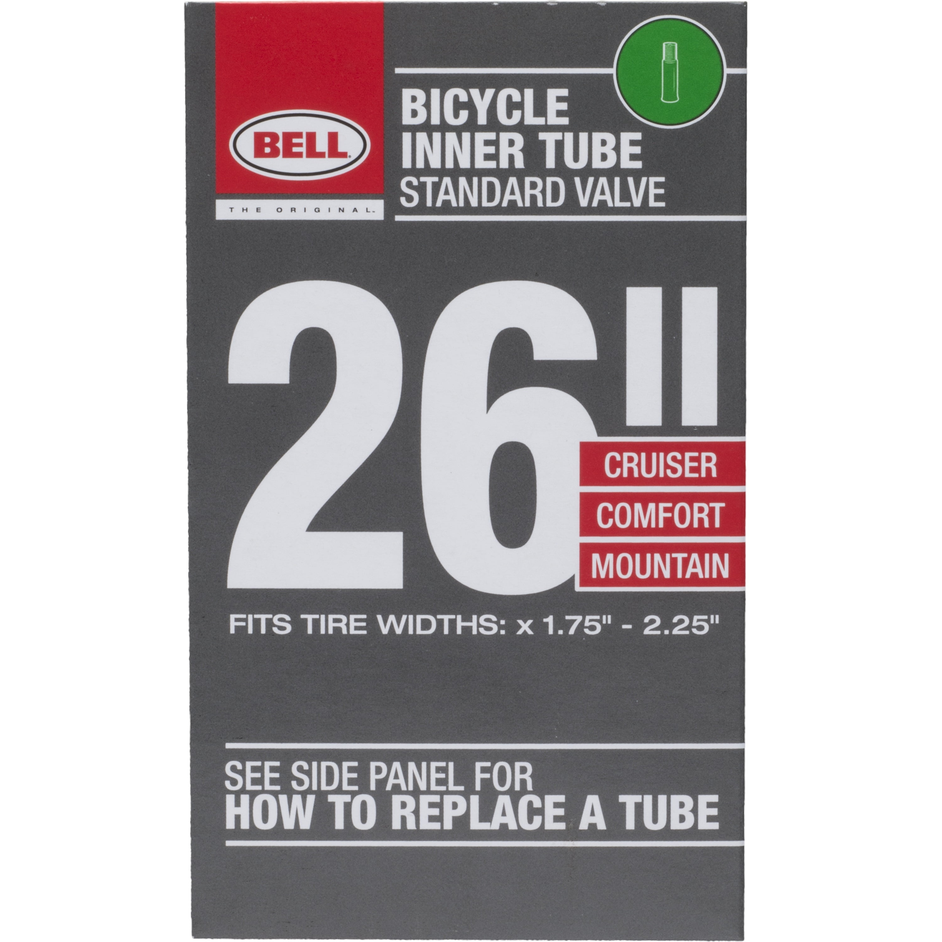 BIKE BICYCLE INNER TUBE 26 INCH 26x1.75/2.125 SCHRADER VALVE CAR TYPE VALVE 
