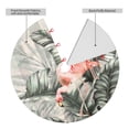 thumbnail image 2 of Lsque Tropical With Flamingos Print Christmas Tree Skirt, Tree Skirt with Ties or Velcro, Perfect for Holiday Decorations, Halloween, and New Year-36", 2 of 7