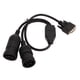 thumbnail image 3 of VOBOR Cable Adaptador De Diagnóstico - 457 6114 9Pin 6Pin ABS Cable Conector De Diagnóstico De Goma Resistente Anti Grietas Apto para ET3 317 7485, 3 of 5