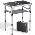thumbnail image 1 of Anbte Table de Camping Pliante avec Filet de Rangement, 3 Hauteurs Réglables Tables d'Extérieur en Aluminium, Légères, Imperméables, pour Pique-Nique Intérieur Extérieur, 1 of 9