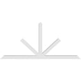 thumbnail image 4 of 96"W x 44"H x 4"D x 4"F, 11/12 Pitch, Saratoga Architectural Grade PVC Gable Bracket, 4 of 8