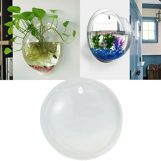 Pot de Fleurs Créatif en Acrylique Transparent Mural pour Aquarium pour la Maison