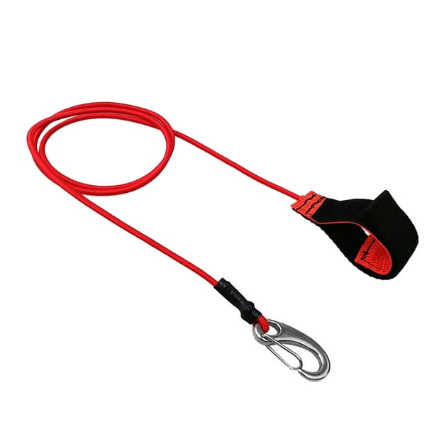 elástica para kayak con mosquetón cuerda de goma de seguridad para rojo Sunnimix Correa de paleta de kayak