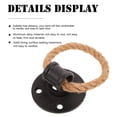 thumbnail image 3 of HEANUJJ 2Set European Retro Door Handle Rustic Hardware For Cabinet Iron And Rope Black For Storage Solutions, 3 of 4