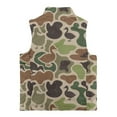 thumbnail image 5 of Pzuqiu Duck Hunter Camo Kids Zip Up Vest Size 3 Stretchy Practical Winter Sleeveless Jacket with Pockets Warm Toddler Girl Clothes Fall Outerwear Versatile Fashion for Girls, 5 of 7