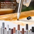 thumbnail image 3 of Kit de Réparation de Meubles, Remplisseur de Bois Stylos de Retouche de Bois Marqueurs de Réparation de Meubles et Bâtons de Cire avec 21 Pcs, 3 of 5
