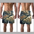 thumbnail image 3 of luoweisi Men's Beach Shorts Quick Dry Swim Trunks with Mesh Lining Map M, 3 of 5