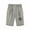 Grey, variant on Shorts For Girls Kids Drawstring Elastic Waist Shorts Casual Solid Color Letter Print Knee Length Shorts With Pockets Versatile Pants Size 3-4 Years