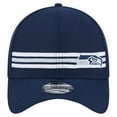 thumbnail image 2 of Men's New Era College Navy Seattle Seahawks Stripes 39THIRTY Flex Hat, 2 of 5