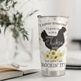 thumbnail image 5 of Crazy Chicken Lady Gifts - Stainless Steel Chicken Sunflower Tumbler Cup 20oz for Chicken Owners - Chicken Travel Mug for Mom Women Wife - Birthday Gifts for Chicken Lovers, 5 of 7