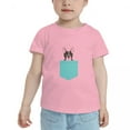 thumbnail image 2 of Boston Terrier Pockets Cute Toddler Tshirts for Boys Girls (Pink, Youth L), 2 of 5