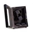 thumbnail image 3 of Ash wood high lacquer two watch winder and two watch storage case with glass top, 3 of 6