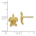 thumbnail image 7 of 14k Yellow Gold Sea Turtle Post Earrings, 7 of 7