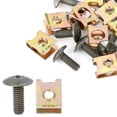 thumbnail image 1 of Unique Bargains 10 Ensembles 6x16mm Clip U Phillips Assortiment de Vis Clips Automobiles Vert Armée Ton Bronze, 1 of 7