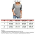 thumbnail image 5 of Women Puff Short Sleeve Tops Stylish Casual Loose Shirred Cuff Women Quadrate Neck Summer Shirts for Daily Work Party Grey L, 5 of 5