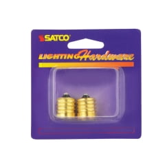 

3PC Satco Satco - 70215 - Brass Intermediate to Candelabra Base Socket Reducer - 2/Pack
