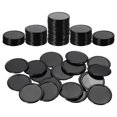 thumbnail image 1 of Uxcell 100 Paquete 1.2 Pulgadas Fichas de Póker de Plástico, Mini Fichas de Bingo Contadores de Aprendizaje Discos Marcadores Opacos para Juego de Matemáticas Conteo, Negro, 1 of 7